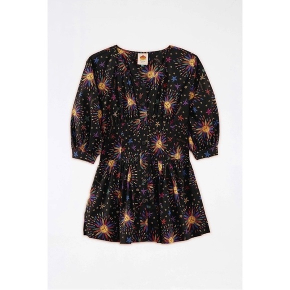 NWT Farm Rio Rainbow Suns Organic Cotton Mini Dress - Picture 9 of 10